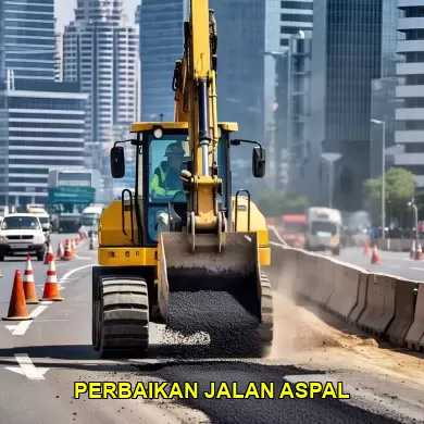 perbaikan jalan aspal